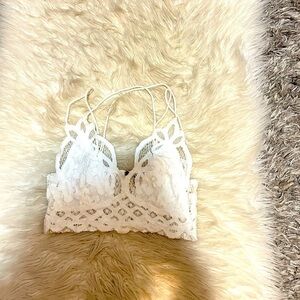 Adella White Lace Bralette